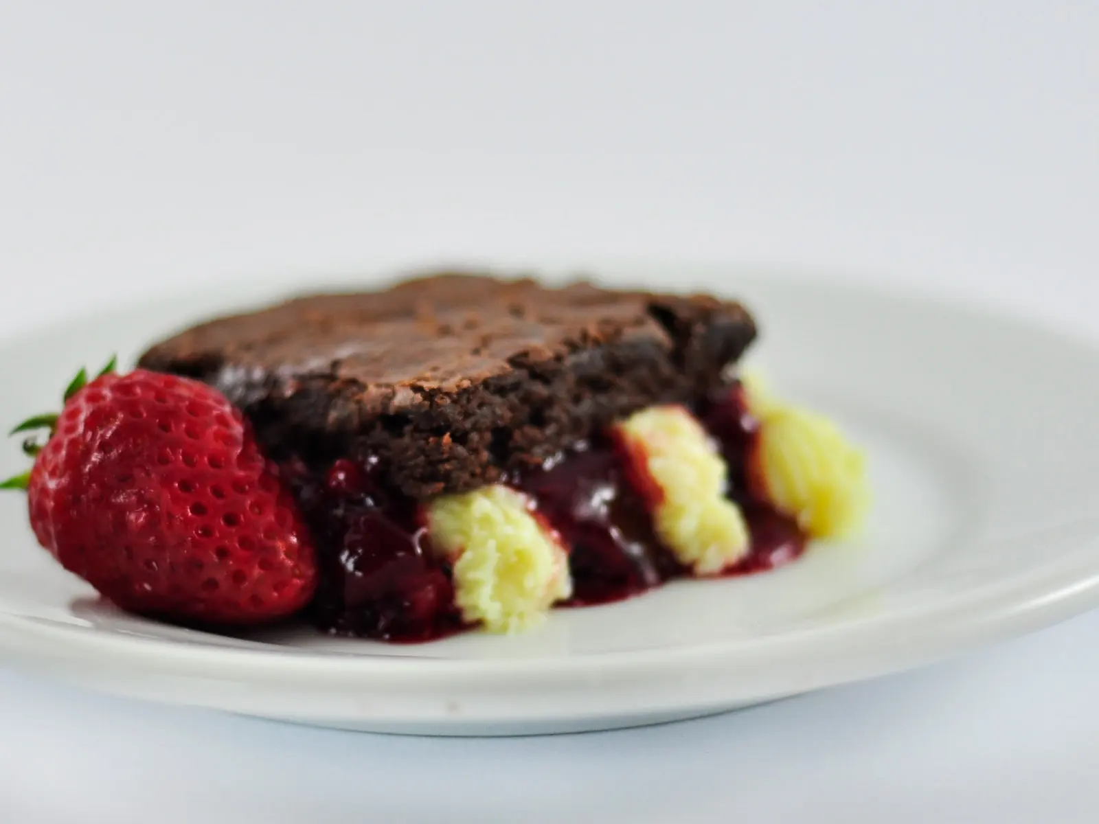 Brownie de Morango